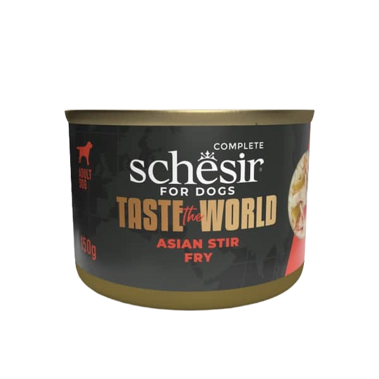 Schesir Nassfutter Hund Huhn mit asiatischer Pfanne, 150 g