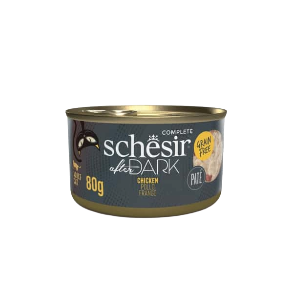 Schesir After Dark Nassfutter Katze Pastete Huhn, 80 g