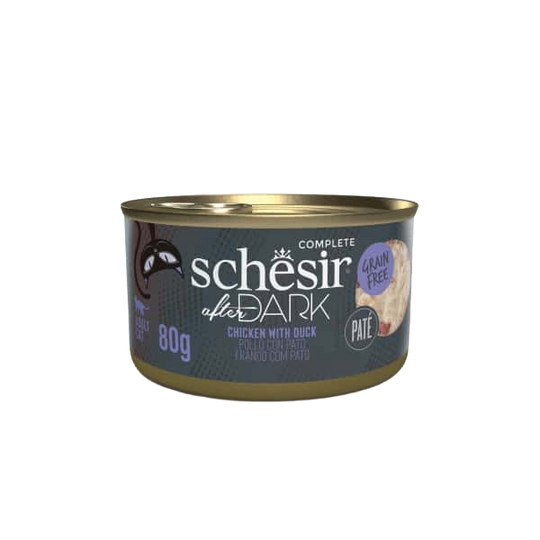 Schesir After Dark Nassfutter Katze Pastete Huhn mit Ente, 80 g