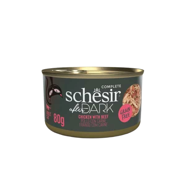 Schesir After Dark Nassfutter Katze Huhn mit Rind, 80 g
