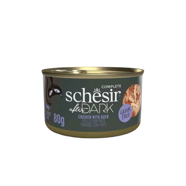 Schesir After Dark Nassfutter Katze Huhn mit Ente, 80 g