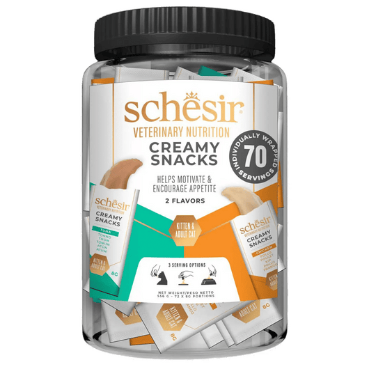 Schesir Veterinary Solutions Cremesnack für Katzen, 70 × 8 g