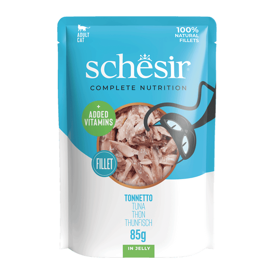 Schesir Nassfutter Katze Thunfisch, Beutel 85 g
