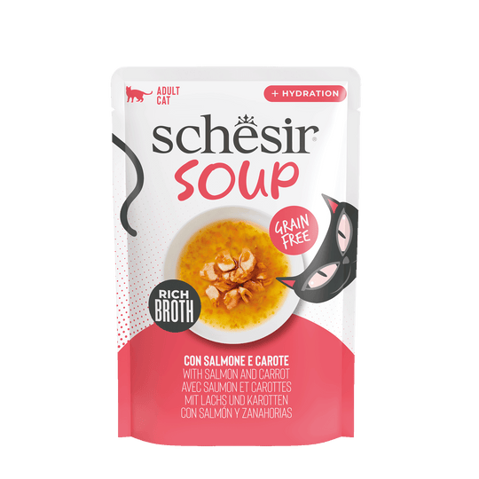 Schesir Suppe für Katzen Lachs mit Karotte 40 g