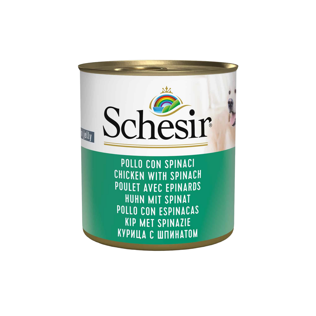 Schesir Nassfutter Katze Huhn mit Spinat, Dose 285 g