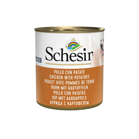 Schesir Nassfutter Katze Huhn mit Kartoffeln, Dose 285 g