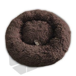 Beruhigendes Donut-Hundebett, Braun, 50 cm