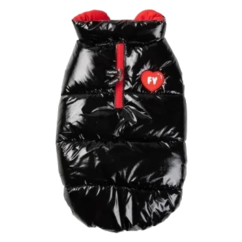 Hunde-Steppmantel FuzzYard Amor in Schwarz