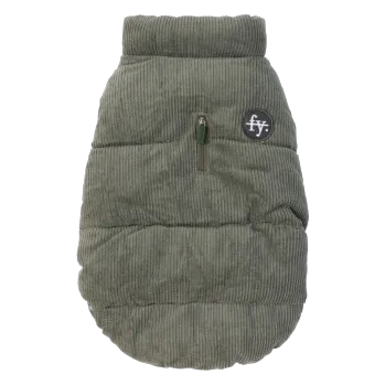 Gefütterter Hundemantel FuzzYard Mosman Khaki Größe 6