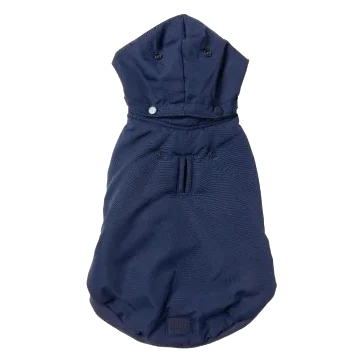 Hundemantel mit Kapuze FuzzYard Essential in Marineblau
