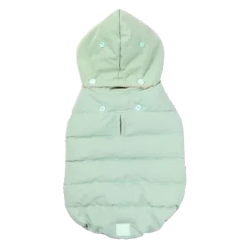 Hunde-Steppmantel mit Kapuze FuzzYard Essential in Mint