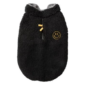 Sherpa-Hundemantel FuzzYard Basecamp in Schwarz
