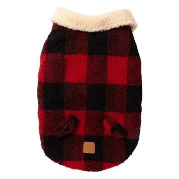 Hundemantel FuzzYard Lumberjack 25 in Rot
