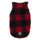 Karierter Hundemantel mit Fleece FuzzYard The Lumberjack Rot-Schwarz