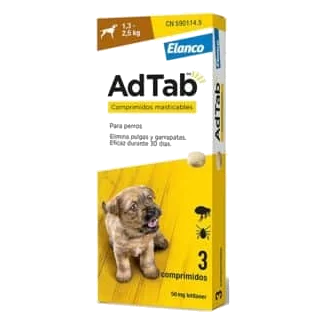 AdTab Zeckentabletten für Hunde, 3 Kautabletten