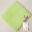 Alfombrillas encajables de peluche 30 x 30 cm para jaulas de roedores, 1 unidad / verde
