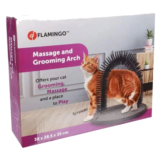 Triomf Massage- und Fellpflegebogen für Katzen, 36 × 28,5 × 35 cm