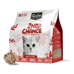 Katzenstreu klumpend Kit Cat 2nd Chance Schwarztee 7 L