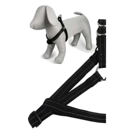 Reflektierendes Nylon-Hundegeschirr Modell 2, 15 mm, Größen T1 und T2