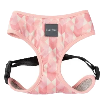 Atmungsaktives Hundegeschirr aus Lycra FuzzYard Pink Lemonade