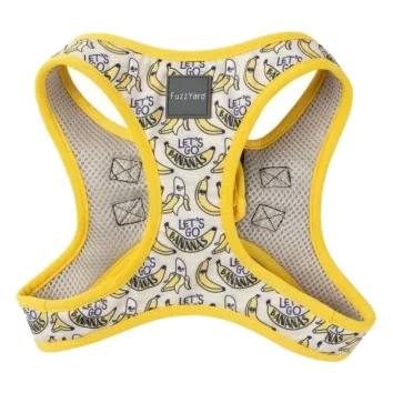 Step-in-Hundegeschirr FuzzYard Go Bananas, atmungsaktiv und reflektierend