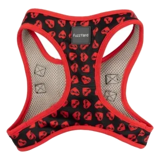 Step-in-Hundegeschirr FuzzYard Heartbreaker, atmungsaktiv und reflektierend