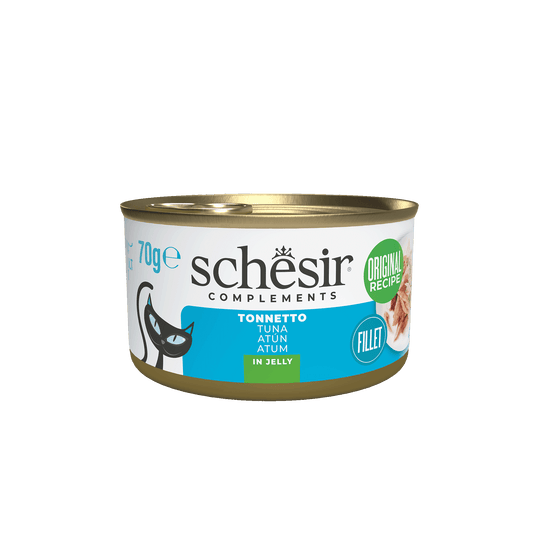 Schesir Nassfutter Katze Thunfisch in Gelee, Dose 70 g
