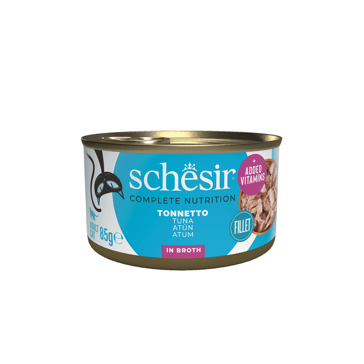 Schesir Nassfutter Katze Thunfisch natur, Dose 85 g