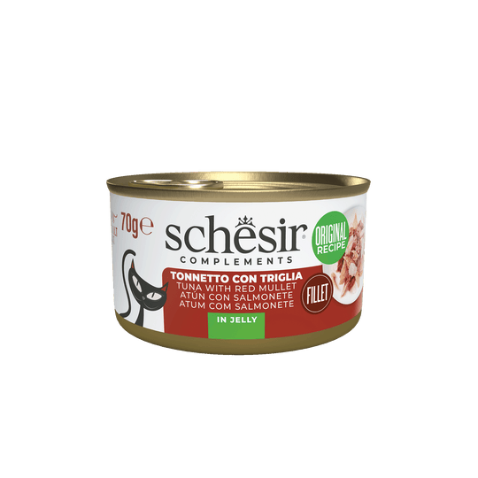 Schesir Nassfutter Katze Thunfisch mit Rotbarbe, Dose 70 g
