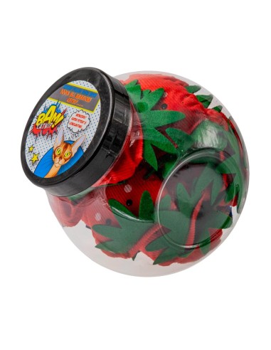 Katzenspielzeug mit Katzenminze BAM! Erdbeere Sally, 20er-Pack