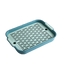 Bandeja higiénica de doble capa con rejilla para conejos y cobayas, verde S (27 x 18 cm) - ZONLIDOOG