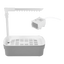 Vogelbad mit automatischer Dusche, grau klein, mit USB-Pumpe