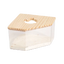 Baño de arena acrílico con tapa de madera para hámster - ZONLIDOOG