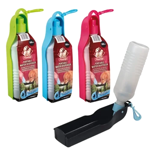 Hunde-Trinkflasche für unterwegs, 500 und 750 ml