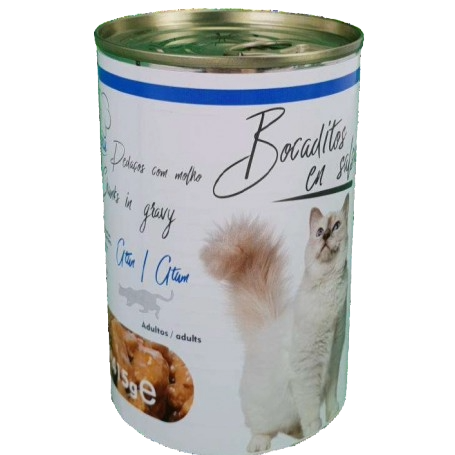 Nassfutter Katze Häppchen in Soße mit Thunfischgeschmack 415 g