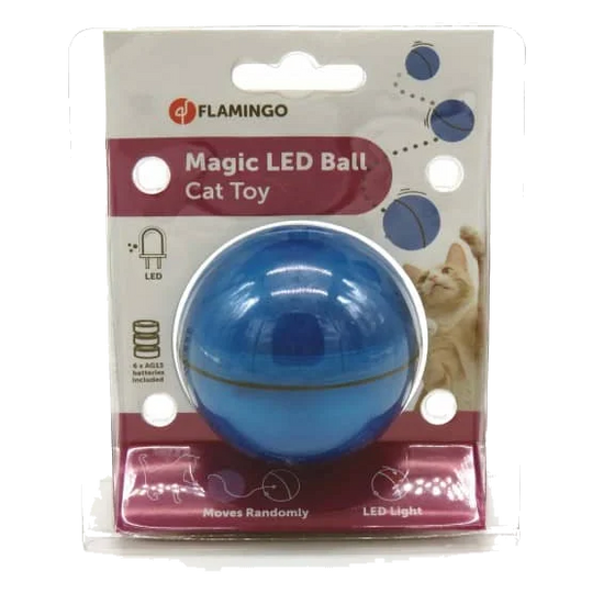 Elektronischer Zauberball für Katzen, Blau