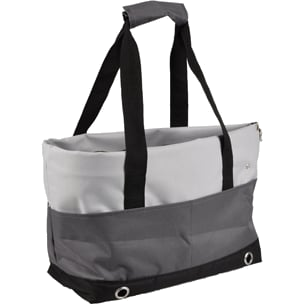 Danae Hundetransporttasche in Grau, 40 × 22 × 28 cm