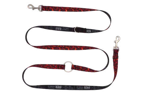 Bub's Lava 3-fach verstellbare Hundeleine, 20 mm – Originalbild