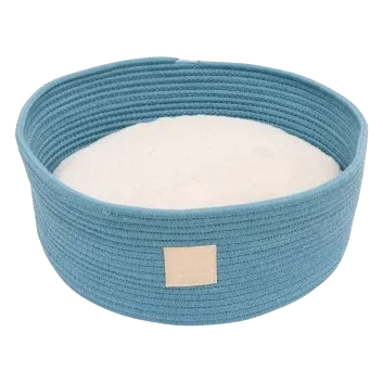 Katzenkorb aus Seil FuzzYard Life French Blue