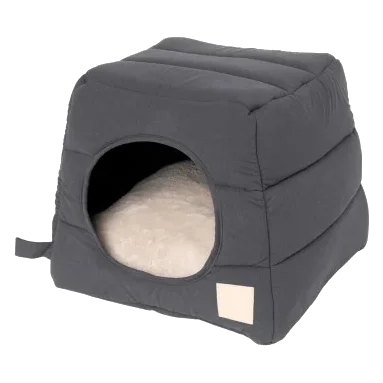 Katzenhöhle aus Baumwolle FuzzYard Life Slate Grey