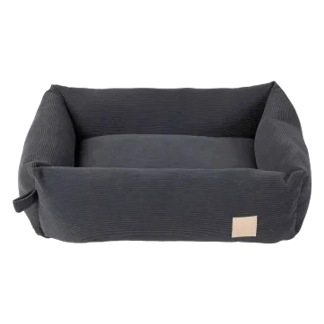 Hundebett aus Cord FuzzYard Life Slate Grey