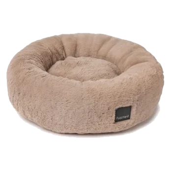 Rundes Plüsch-Hundebett FuzzYard Dreameazzzy in Chai