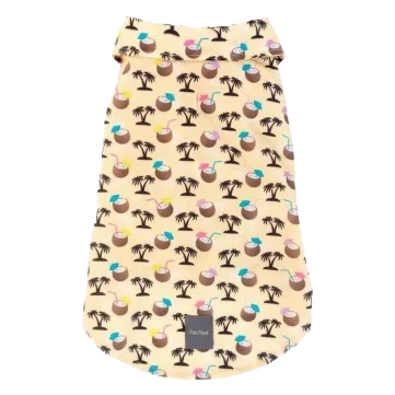 Sommerliches Hawaiihemd für Hunde FuzzYard Sandy Coconut
