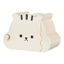 Hamster-Versteckhaus mit Motiv in Creme