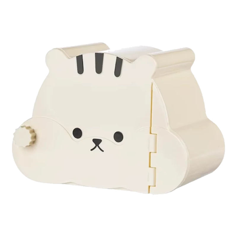 Hamster-Versteckhaus mit Motiv in Creme