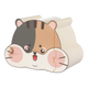 Hamster-Versteckhaus mit dreifarbigem Motiv