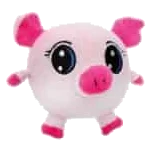 Kuscheltier Hund Schweinchen mit Quietscher, 10 cm