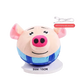 Cerdito de peluche saltarín con sonido para perros, recargable, cerdito azul - ZONLIDOOG