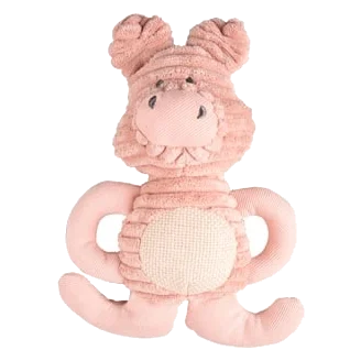Kuscheltier Hund Schwein rosa Flamingo Small Dog Club, 23 cm
