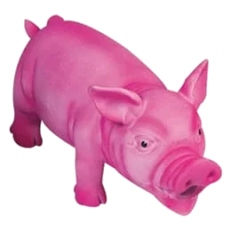 Rosa Latex-Schwein mit Geräusch für Hunde, 22 cm